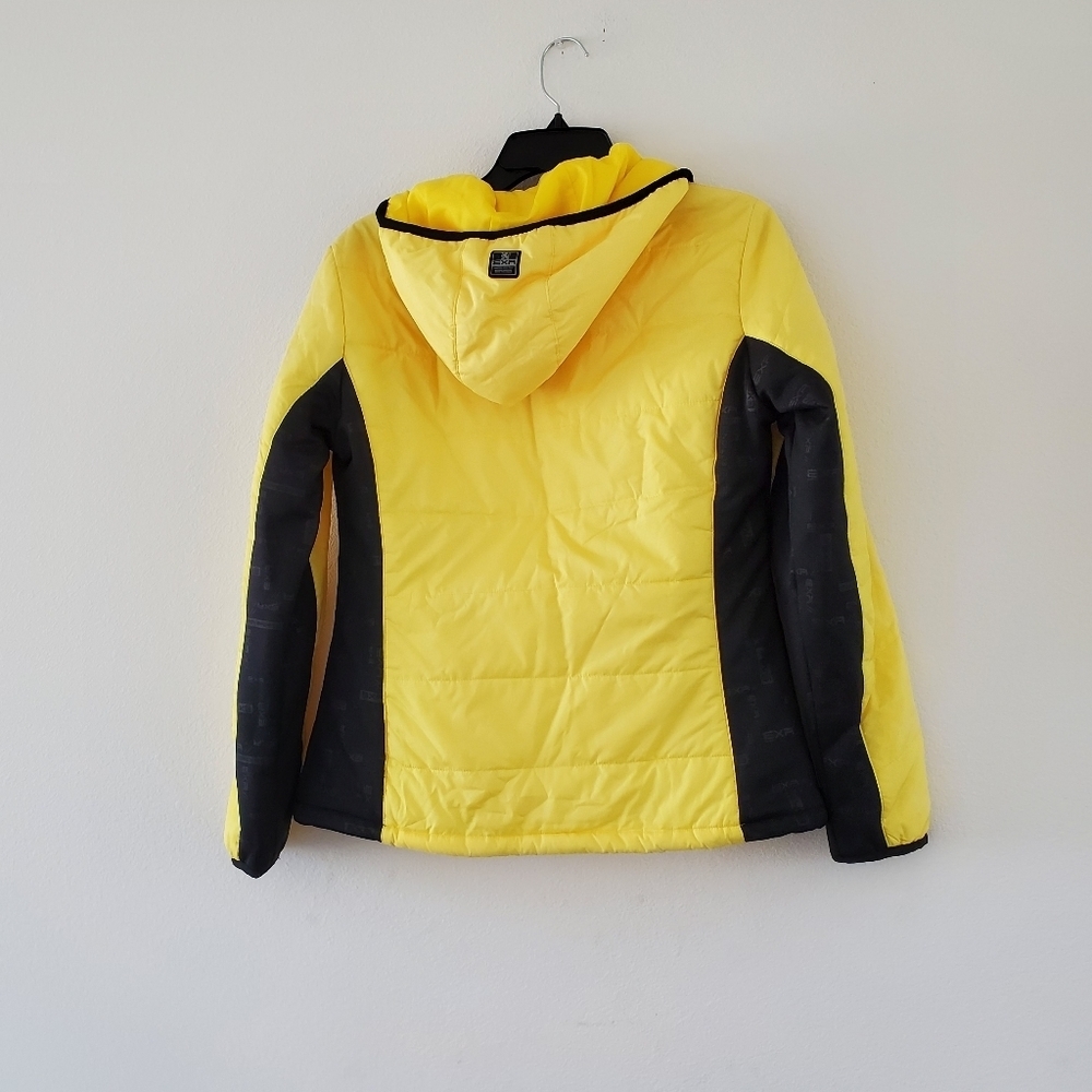 EXR Progressive Women's Yellow Hooded Jacket Size 95 (Medium) - Picture 7 of 13